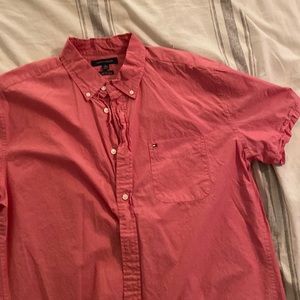 Tommy Hilfiger short sleeve collared shirt